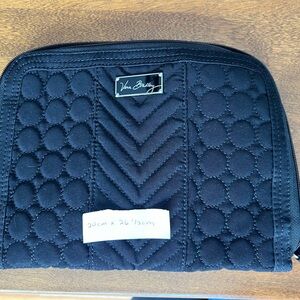 Vera Bradley Quilted Black Travel Organizer